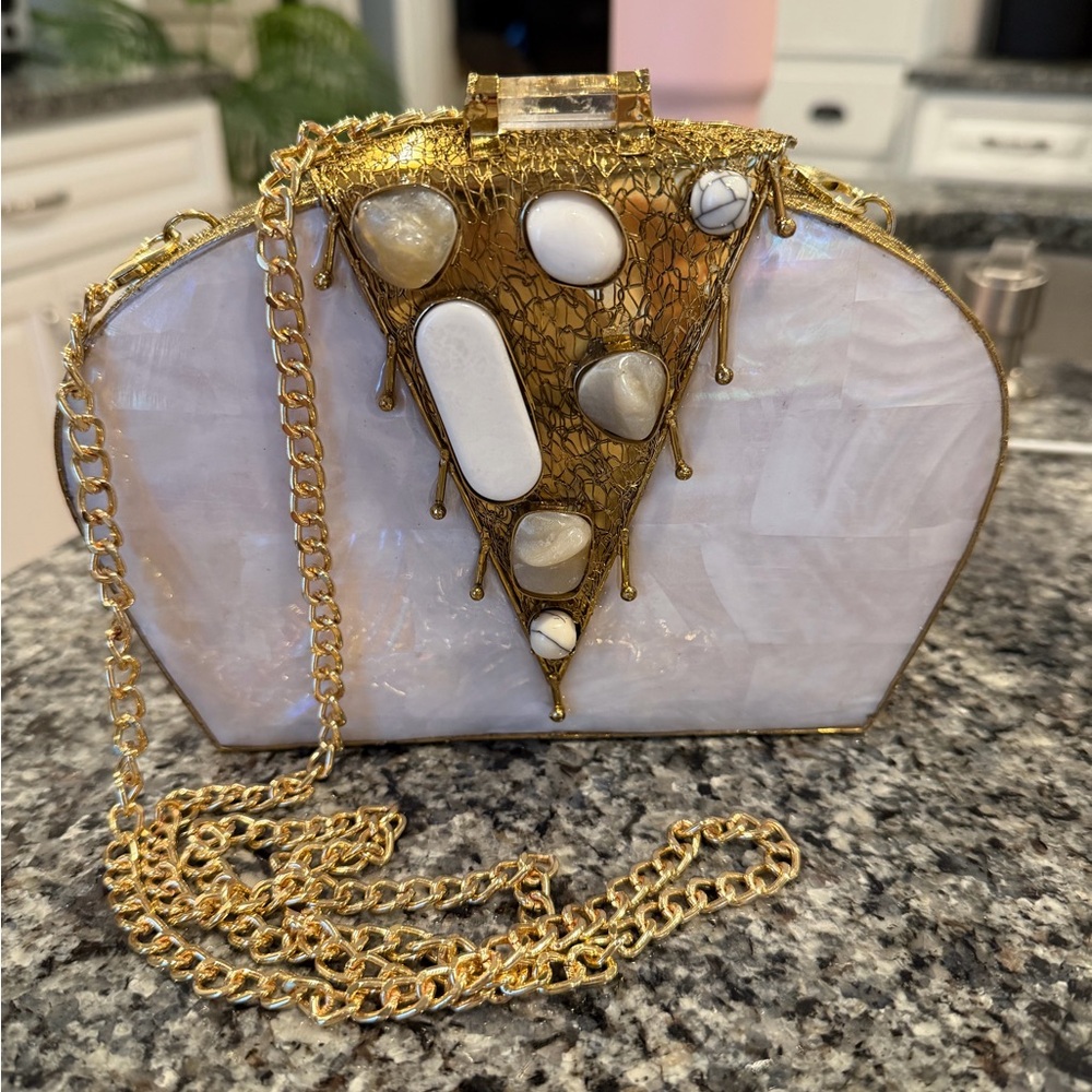 RAMLA La Perle clutch handbag NEW - Picture 2 of 10